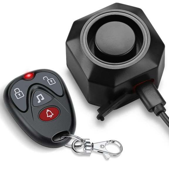 WSDCAM Wireless Vehicle Security Alarm System Anti Theft Vibration Motion Sensor Alarm Rechargeable for Car Trailer Motorcycle Scooter Ebike