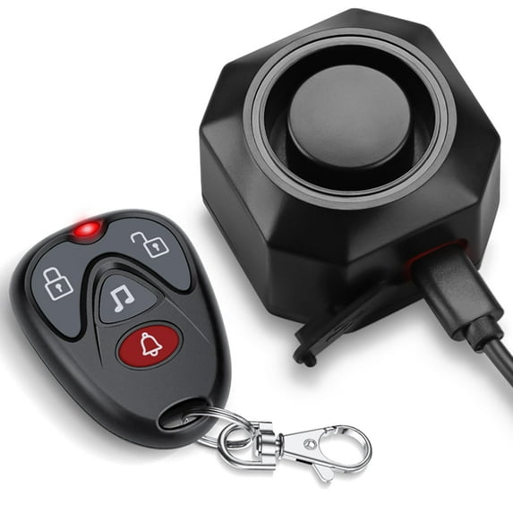 WSDCAM Wireless Vehicle Security Alarm System Anti Theft Vibration Motion Sensor Alarm Rechargeable for Car Trailer Motorcycle Scooter Ebike