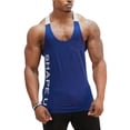 thumbnail image 1 of WSEVYPO Men's Athletic Stringer Gym Muscle Workout Racerback Fitness Tank Tops, 1 of 6