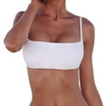 thumbnail image 1 of WSEVYPO Women's Basic Plain Spaghetti Strap Tube Crop Cami Top, 1 of 5