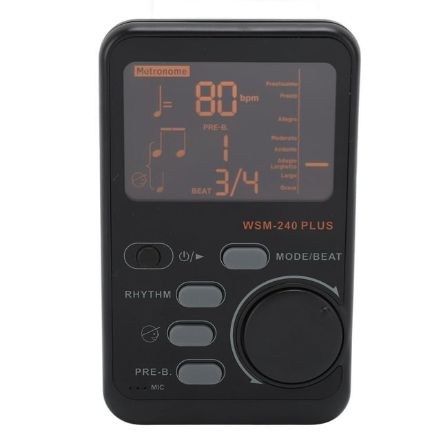 WSM 240 Metronome Tuner A4 430 to 450Hz 3 in 1 Digital Metronome Tuner