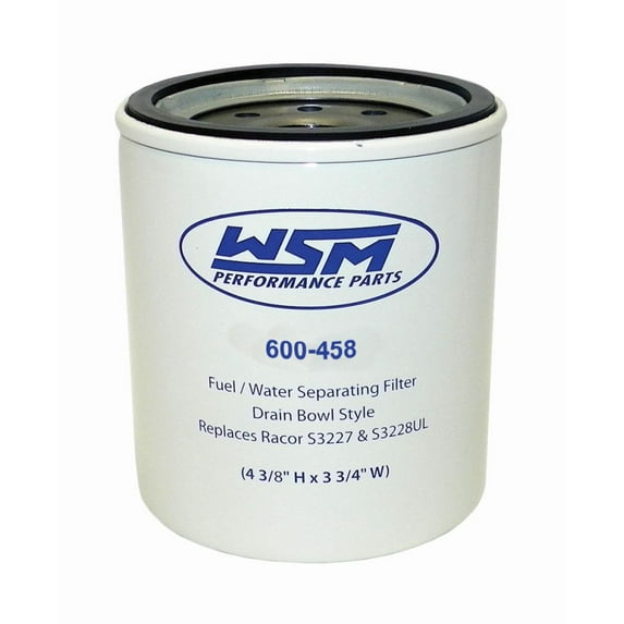 WSM Fuel / Water Separator for Mercury 10 Micron 600-458