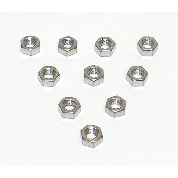 WSM Hex Nut 5mm Stainless - Pack Of 10 014-600