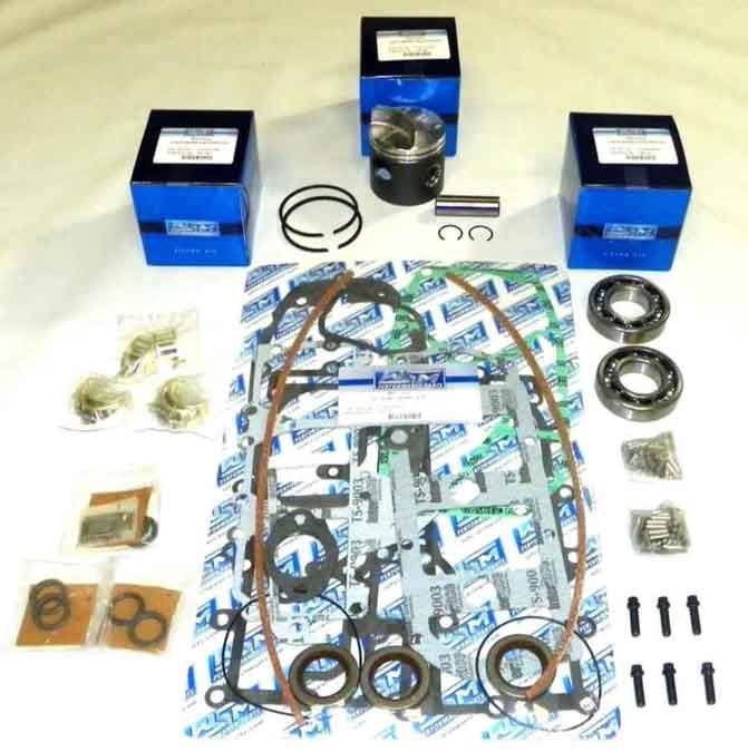 WSM Power Head Gasket Kit For Mercury/Mariner 50 & 60 HP 3-Cylinder Outboards - Replaces 27-43779A87
