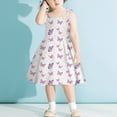 thumbnail image 1 of WSMEA Girls Dresses Fancy Sleeveless Strap Beach Roses Sun Dress, 1 of 3