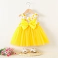 thumbnail image 1 of WSMEA Girls Dresses Summer Floral Beach Bag Ruffles Set Sleeveless Cat Dress, 1 of 3