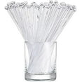 thumbnail image 1 of WSNIJFU 100 Pieces Swizzle Sticks Ball Head Stirrer Disposable Plastic Round Top Crystal Bar Swizzle Sticks Cocktail Coffee Drink Stirrers for Party Wedding Supplies, 1 of 8