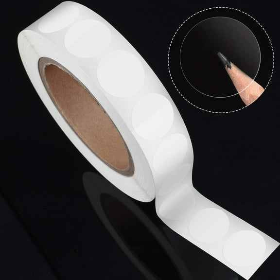 WSNIJFU 2000 Pieces Clear Seal Label Clear Retail Package Round Seal Labels Adhesive Stickers Round Envelope Stickers, Transparent for School (1 Inch)