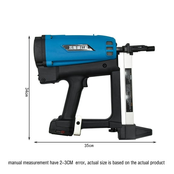 WSQ-01 Pneumatic Nail Gun Rechargeable Lithium Battery Nail Gun Hydropower Woodworking Steel Nailer Stapler Electric Nail Gun ,Easy to Use