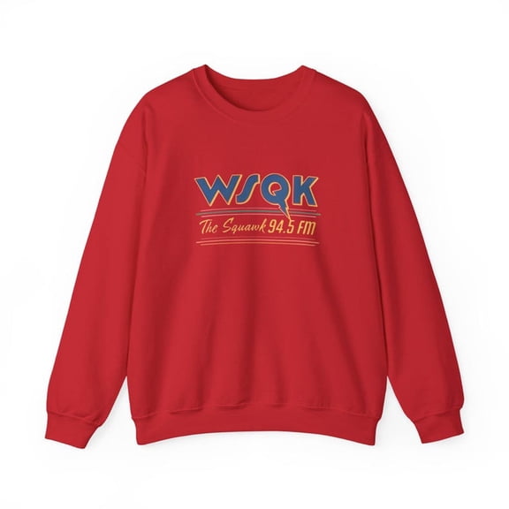 WSQK The Squawk 94.5 FM Radio Sweatshirt, WSQK Sweatshirt, Wsqk Shirt, Vintage Sci-fi Crewneck, 80s Nostalgic Sweater, Retro Shirt Gift