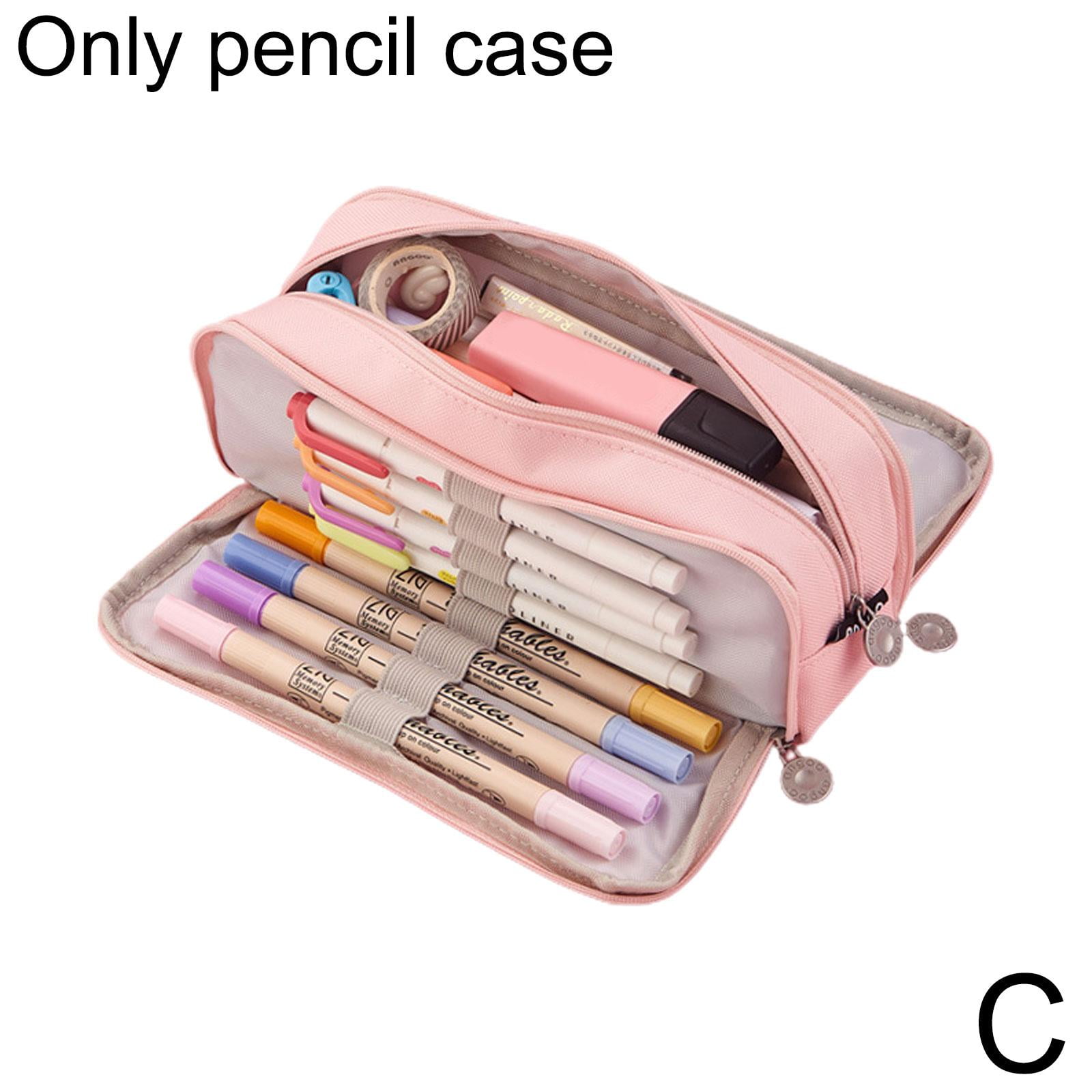 Large leather pen case - 3 colours