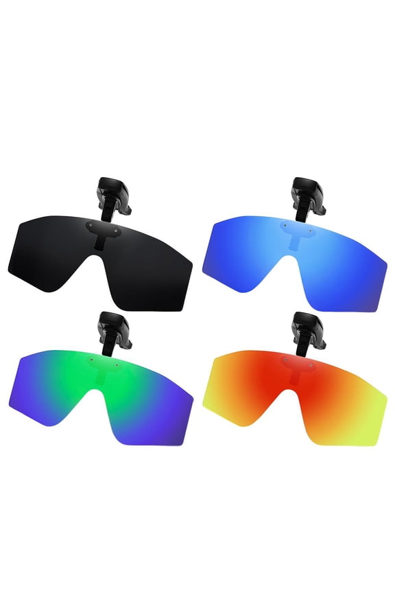 Polarized Clip Sunglasses,Clip on Hat Sports Sunglasses,UV Protection Sunglasses for Fishing Biking Hiking Cycling