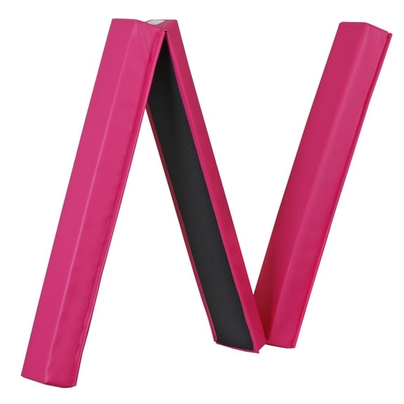 WSSYzyzf 9ft Full Size Folding Floor Balance Beam, Pink for Gymnastics & Tumbling at Home