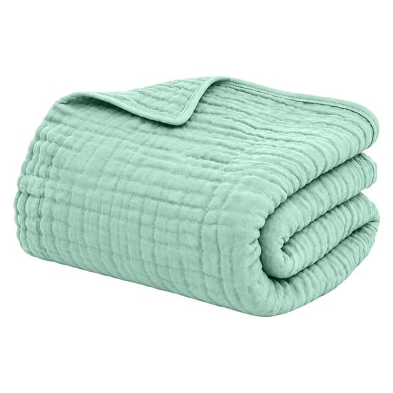 Sofa Layering WSSZL 6-Layer Cotton Gauze Blanket, Soft Breathable Muslin Blanket ...