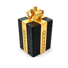 WSSZL Annoying Gift Box Puzzle, Reusable Brain Teaser Prank Gift Box with Challenging Opening Mechanism, Funny Gag Gift for Birthday, Party and Holiday Gold