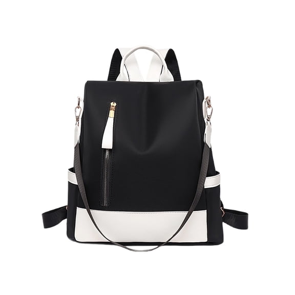 WSSZL Soft Leather Anti-Theft Backpack, Large Capacity Casual Daypack with Adjustable Shoulder Straps, Secure Storage for Laptop Books and Essentials, Work Bag for Commuting and Everyday Use Black