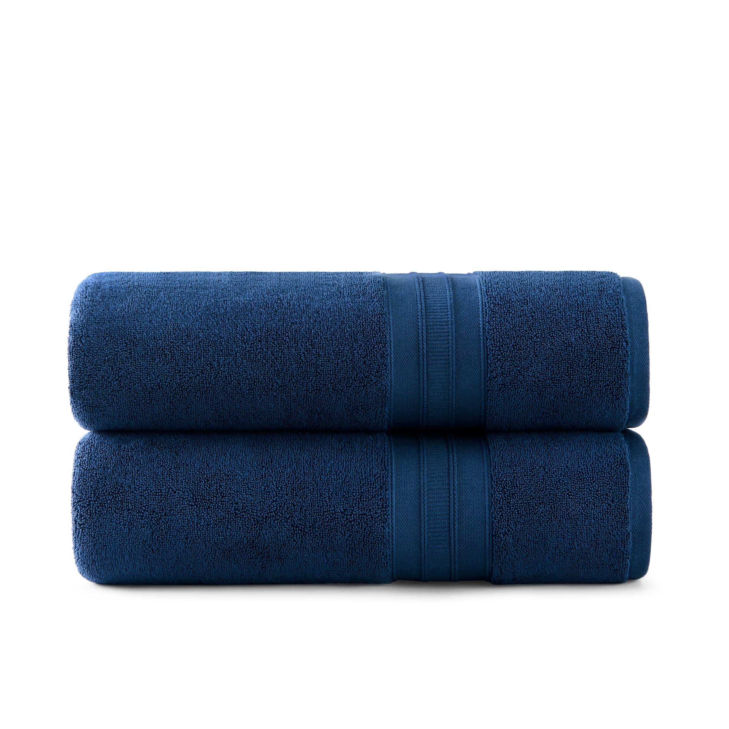 Wamsutta 1846 Luxury Solid Bath Sheet 2 Piece Set, Navy