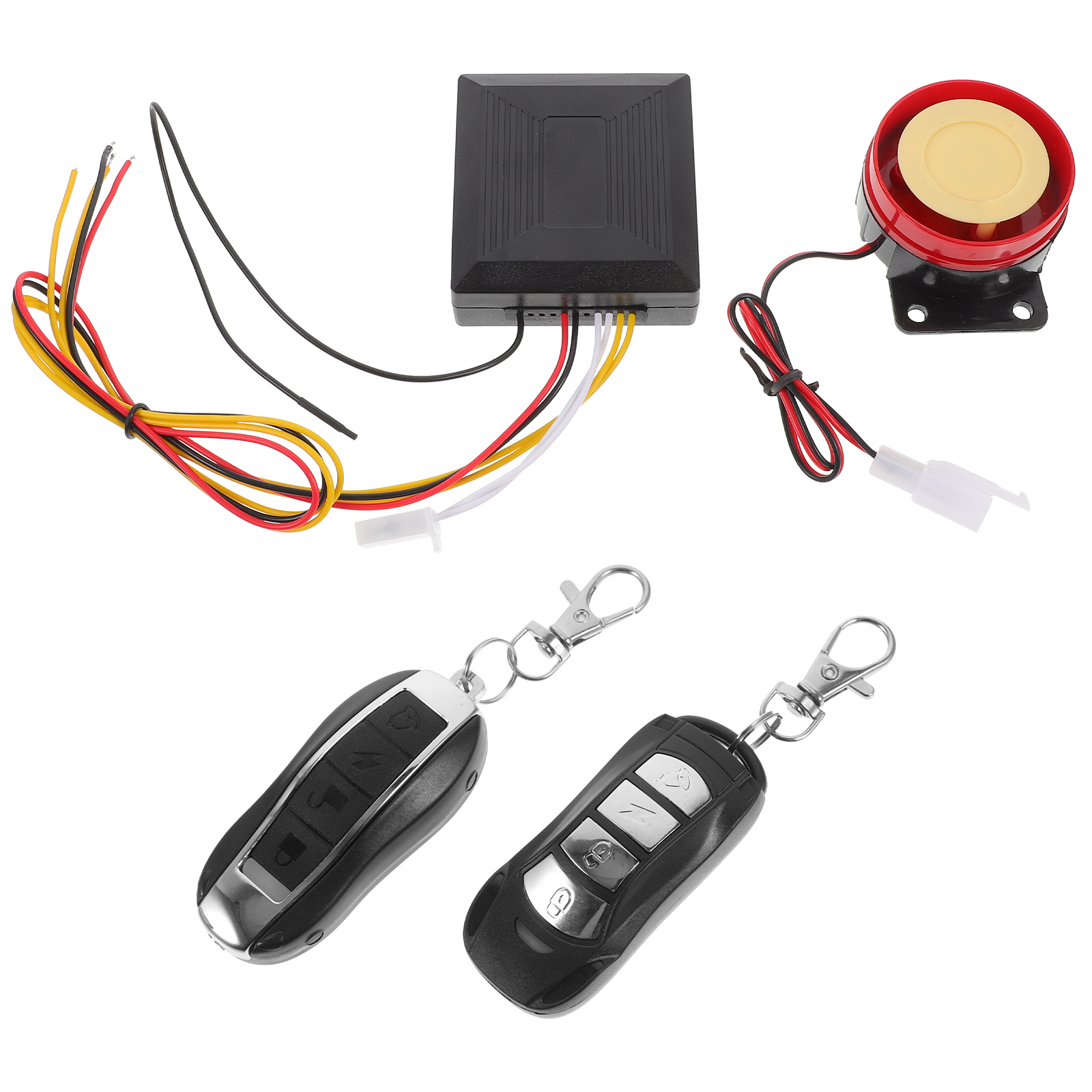 WSTEER 1 Set Motorcycle Alarm System Scooter Security Alarm Universal High Decibel Motor Alarm
