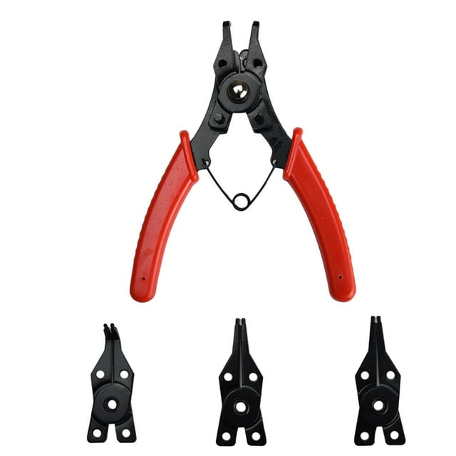 WSTEER 1 Set Multifunctional Snap Ring Pliers Set 4in1