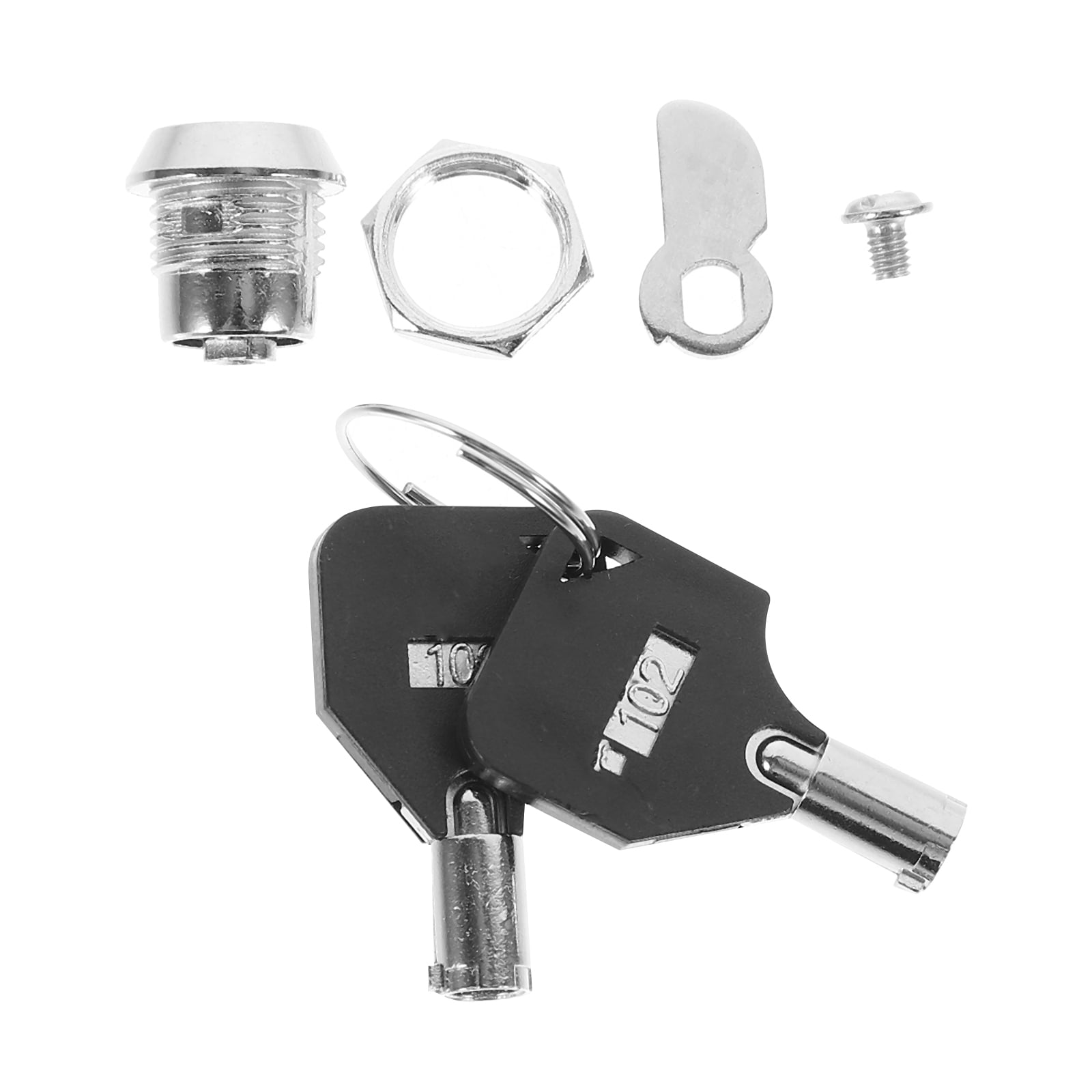 WSTEER 1 Set Security Cabinet Locks Tubular Cam Locks Safebox Lock Zinc ...