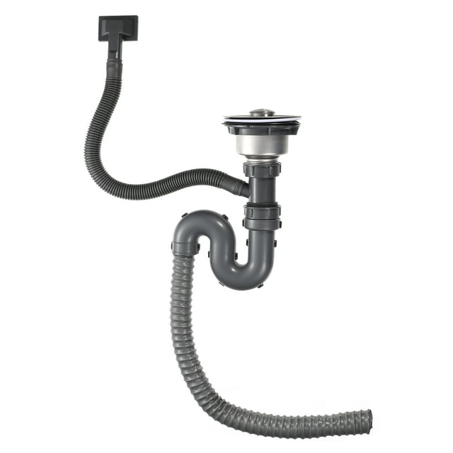 WSTEER 1 Set Sink Drain Kit Drain Pipe Flexible Drain Pipe And Overflow