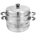 WSTEER 1 Set Steamer Cooker Pot 3Tier Steamer Vegetable Seafood Meat
