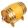 WSTEER 1 set of Wood Wine Barrel Wood Dispenser Storing Beer Barrel Red