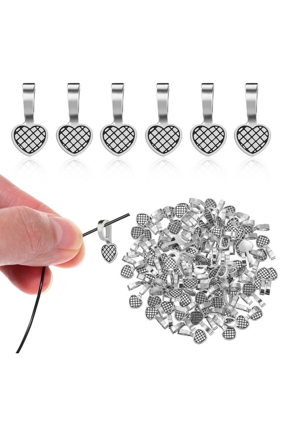 100 Pcs Jewelry Bails Necklace Pendant Chain Pendant Jewelry Pendants Charms For Jewelry Making