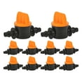 WSTEER 10Pcs Drip Irrigation Tubing Valve Sprinkler Valve Shut Off