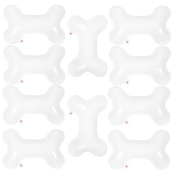 WSTEER 10Pcs Pet Themed Bone Shaped Balloons Pet Birthday Party Decorative Balloons