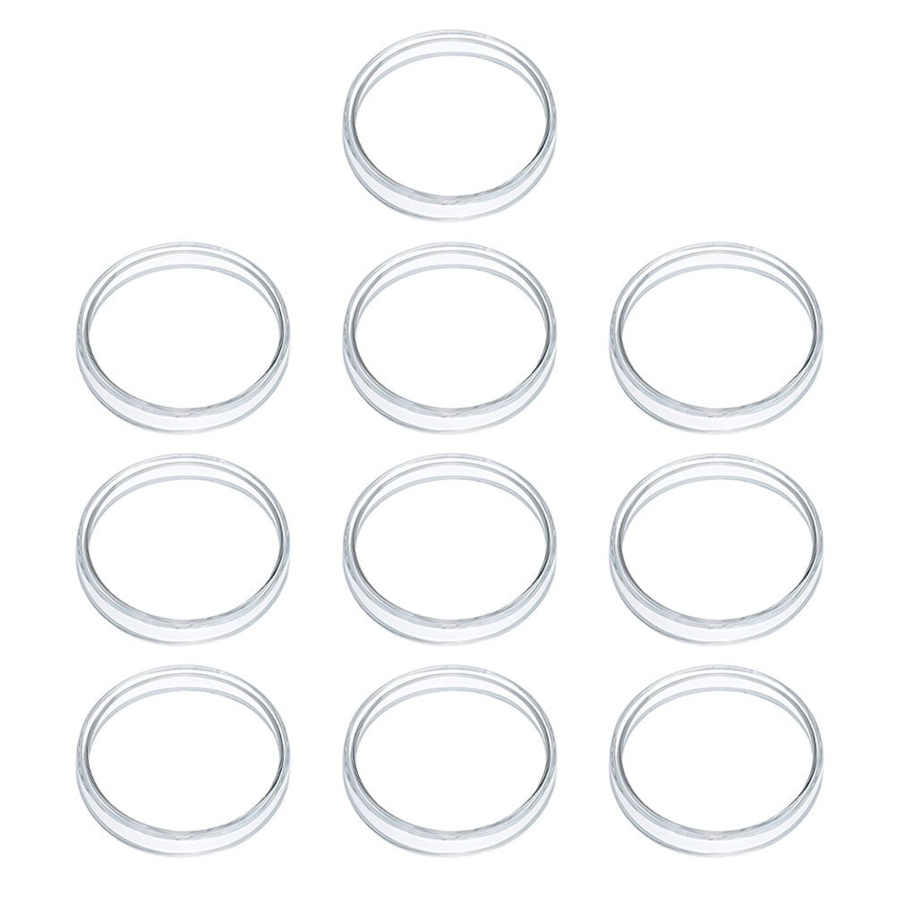 WSTEER 10pcs Glass Petri Dishes Cell Culture Petri Dishes School Useful