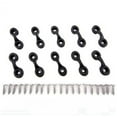 WSTEER 10pcs Kayak Eye Loops Pad Eye Canoe Deck Loops Tie Down Rigging
