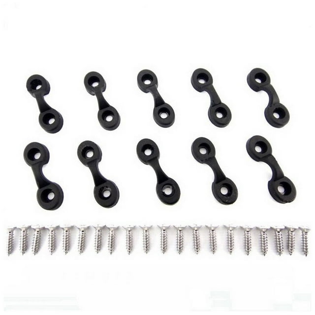 WSTEER 10pcs Kayak Eye Loops Pad Eye Canoe Deck Loops Tie Down Rigging