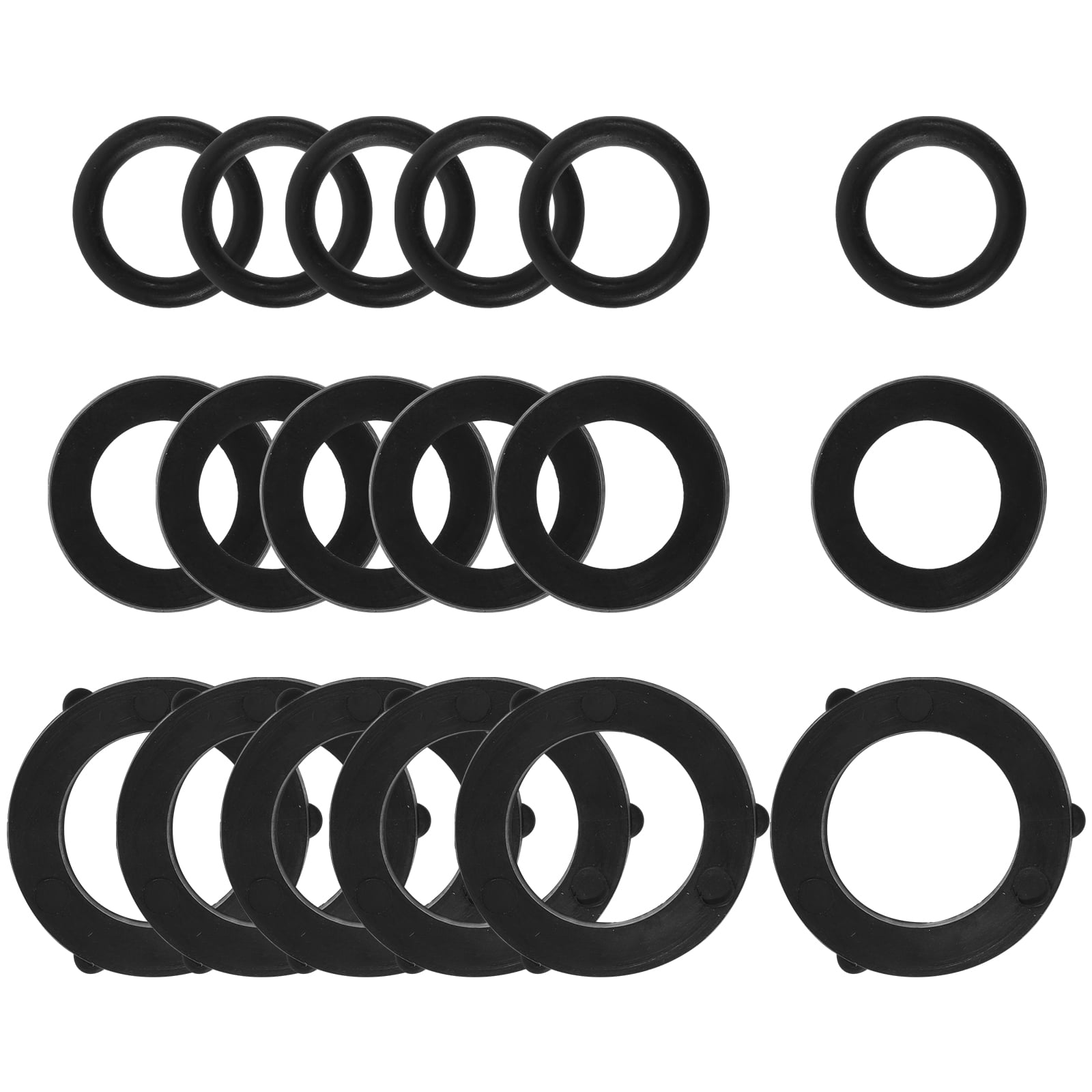 WSTEER 18pcs O-Ring Rubber Washers Rubber Garden Hose Gaskets Rings O-rings for Hose Garden Supplies