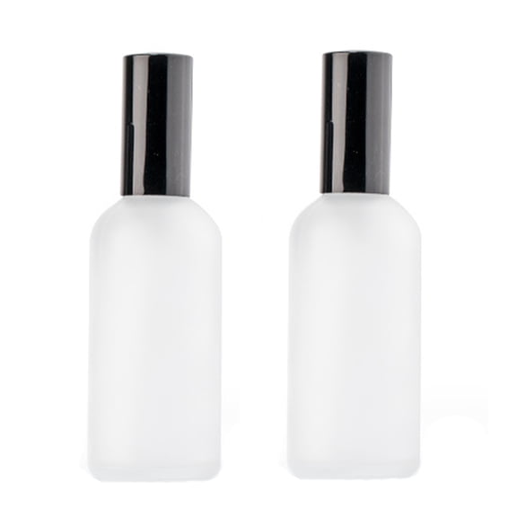 WSTEER 2 Pcs 100ml Frosted Glass Spray Bottles Perfume Atomizers Fine Mist Sprayers for Essential Oils Aromatherapy (As Shown)