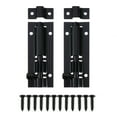 WSTEER 2 Sets Stainless Steel Sliding Latches Locks Gate Latches Barrel
