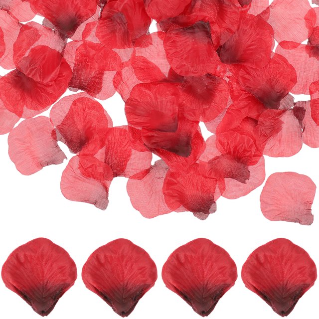 WSTEER 20 Packs of Wedding Silk Cloth Rose Petals Fake Rose Petals