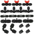 WSTEER 20Pcs Hose Connectors Drip Irrigation Fittings Garden Hose