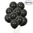 thumbnail image 1 of WSTEER 20pcs 10 inch Black Round Balloons Matte Solid Color Latex Balloons Birthday Wedding Halloween Party Bar Decoration, 1 of 5