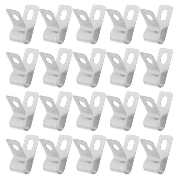 WSTEER 20pcs Rope Light Clip 6mm Cable Clip Cord Mounting Clip For Wire Management