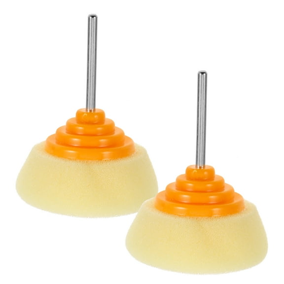 WSTEER 2pcs Drill Buffer Attachment Buffer Sponge Pad Wheel For Polishing Sealing