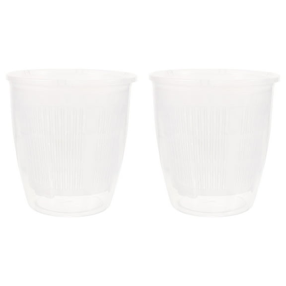 UPGRATOR Orchid Nursery Pot with Hole for Outdoor Use 2Pcs 11.8x4.5x4.5in