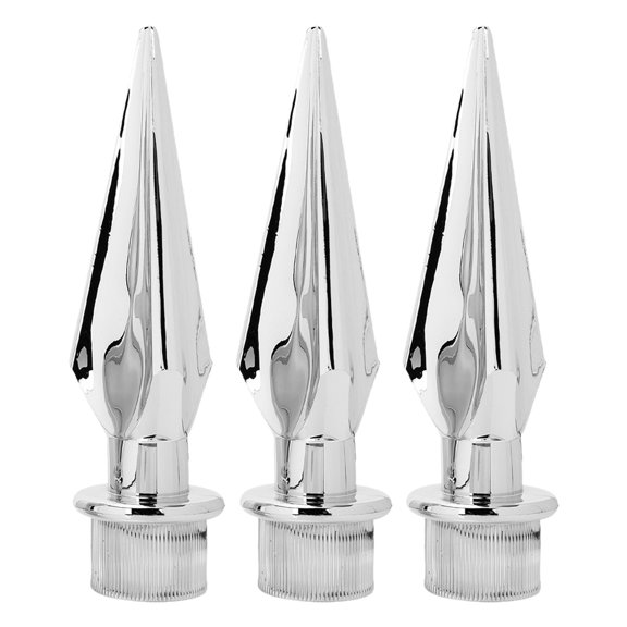 WSTEER 3pcs Flagpole Topper Flag Pole Tops Caps Flagpole Ends Ornament Outdoor Flag Pole Decoration