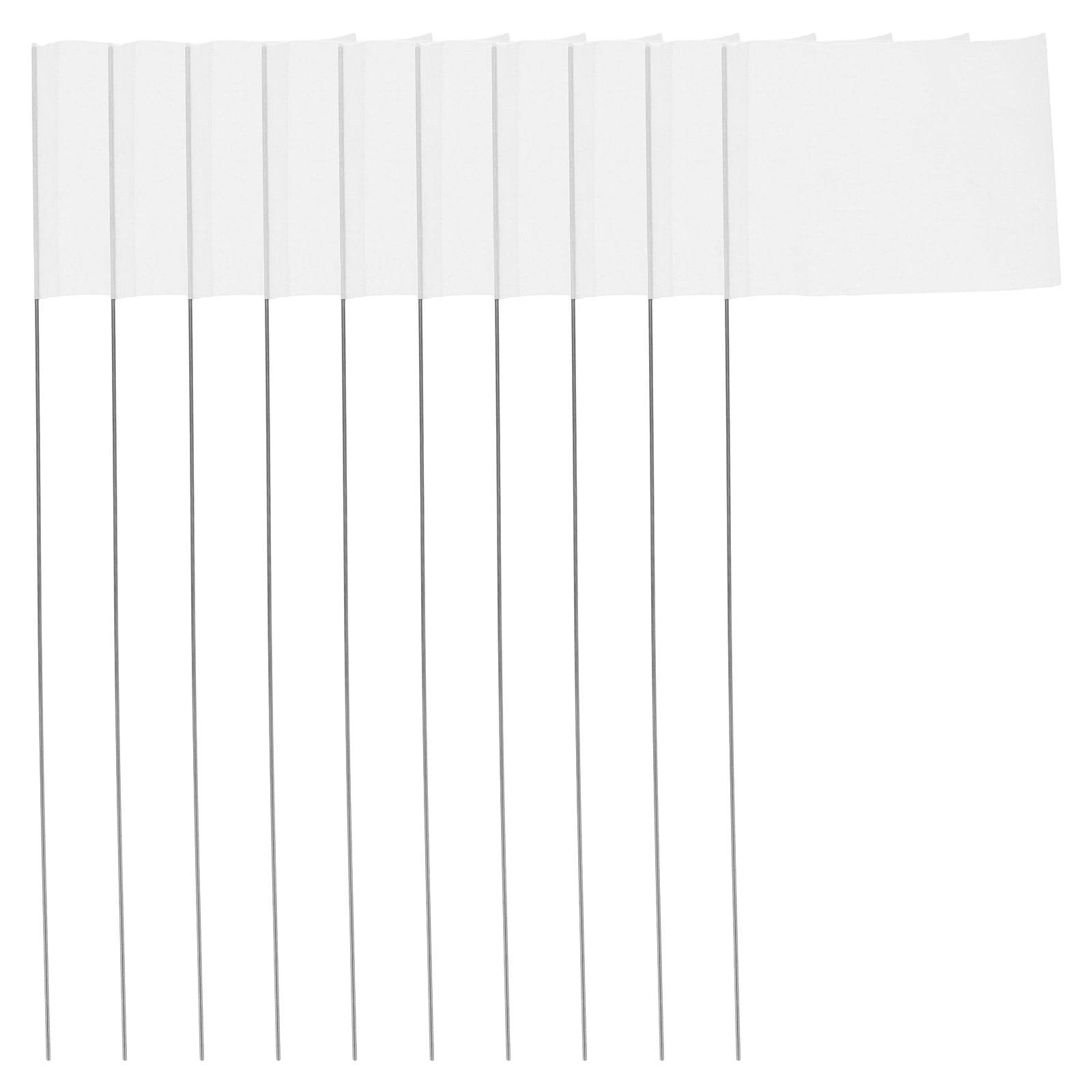 WSTEER 50Pcs Garden Marking Flags With Poles Lawn Sprinkler Irrigation