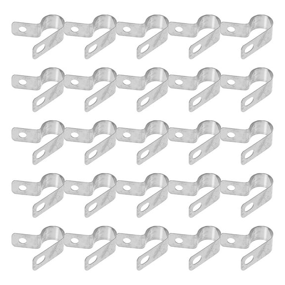 YOSADIER R-Type Stainless Steel Cable Clips, Secure Cord Holders, Easy Installation, 50-Pack Cable Management Accessories