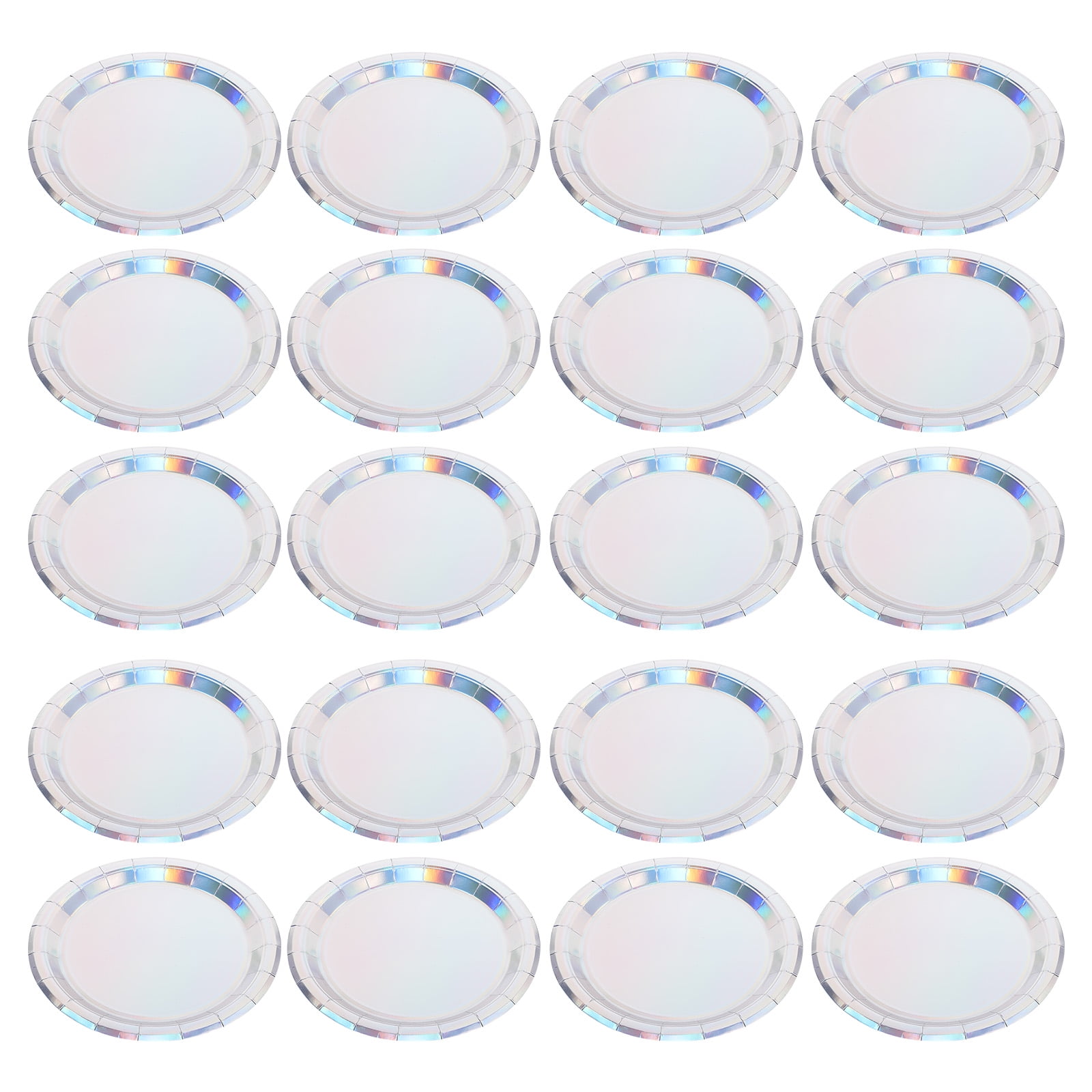 WSTEER 50pcs Disposable Paper Plate Foodgrade Party Catering Plate