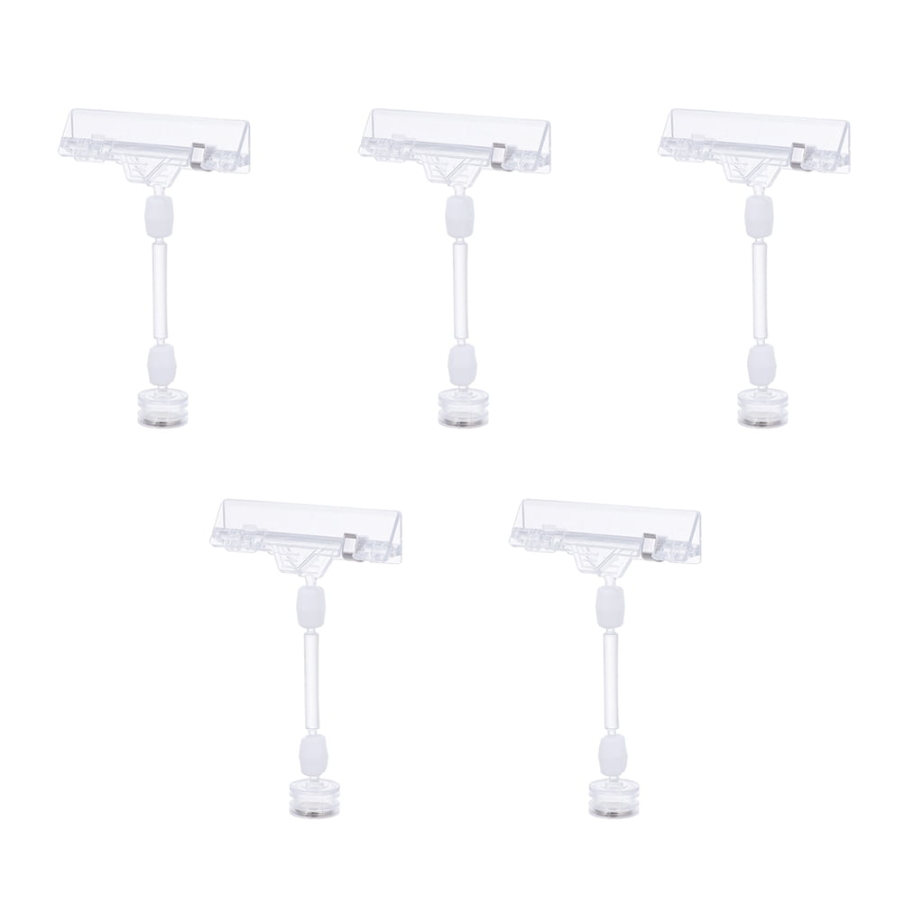 WSTEER 5Pcs Sign Holder Advertising Display Clip Name Label Price Tag