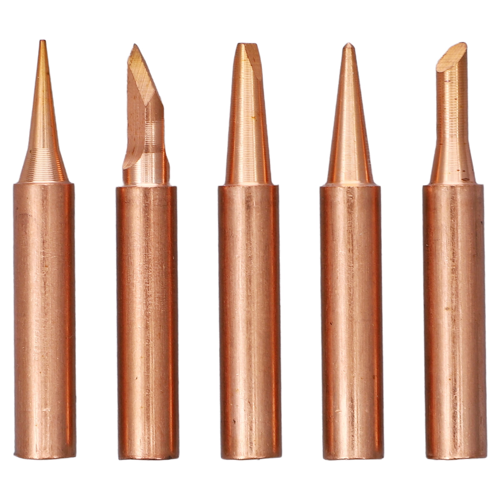 WSTEER 5pcs Soldering Iron Tips Replacement Welding Tips Assorted