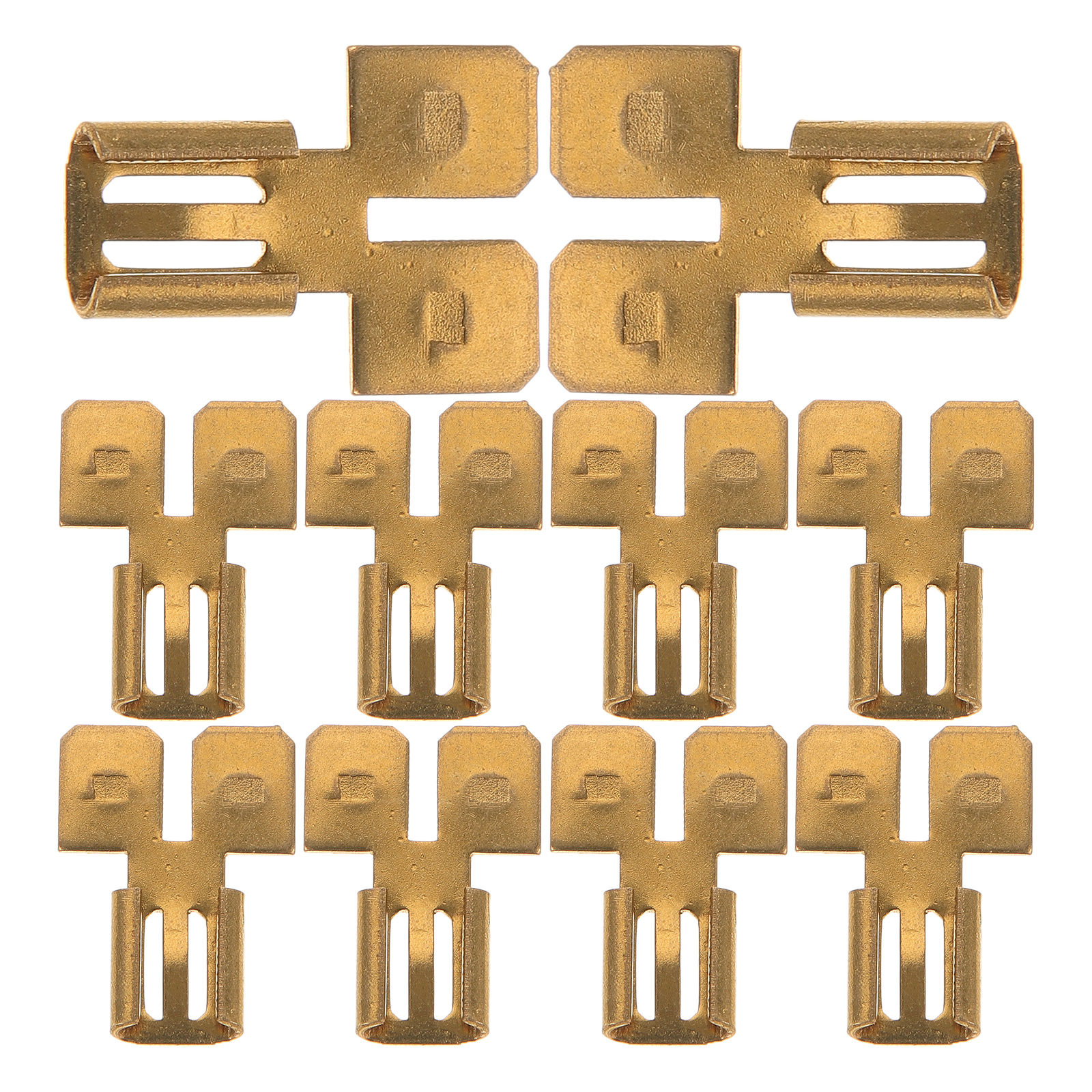 WSTEER 8pcs Double Backs Spade Connectors Electrical Wire Adapter Quick