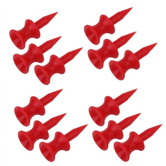 WSTEER 99pcs 30MM Tees Double Deck Tees (Red)